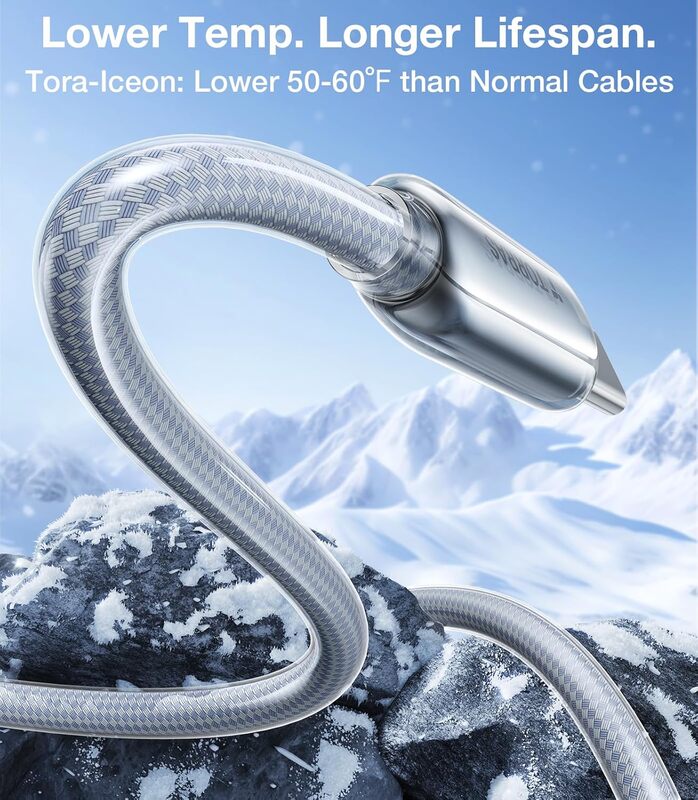 Torras Iceflow 60W (X00TC31004) USB-C To USB-C Cable 2 M White